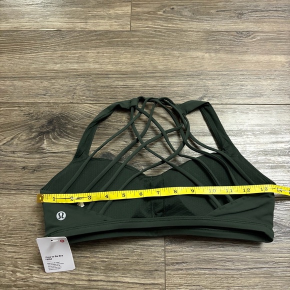NWT Lululemon Free to Be Wild Bra (Rainforest Green) Size 8 - Picture 7 of 7